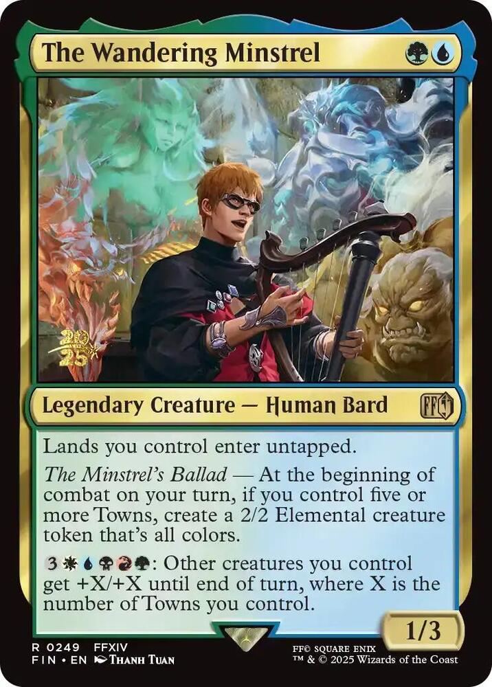 The Wandering Minstrel 249s/116 (Prerelease Cards)  - Foil