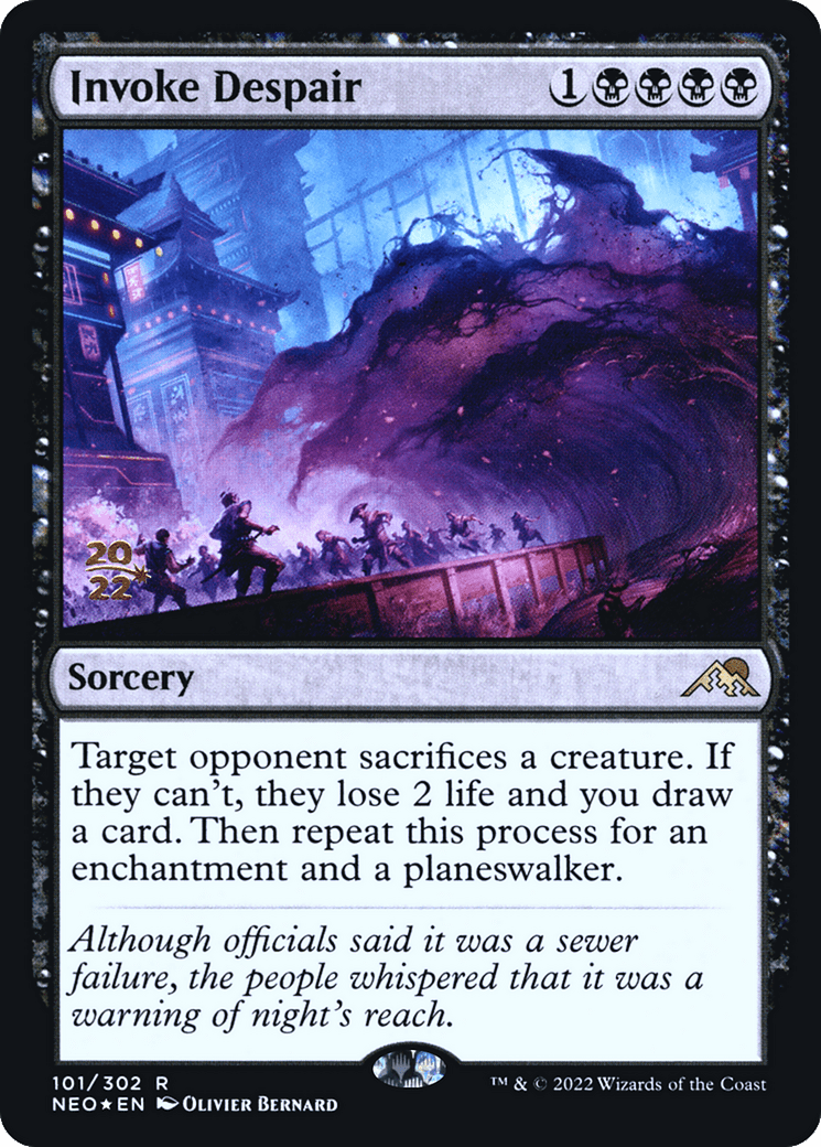 Invoke Despair [Kamigawa: Neon Dynasty Prerelease Promos]