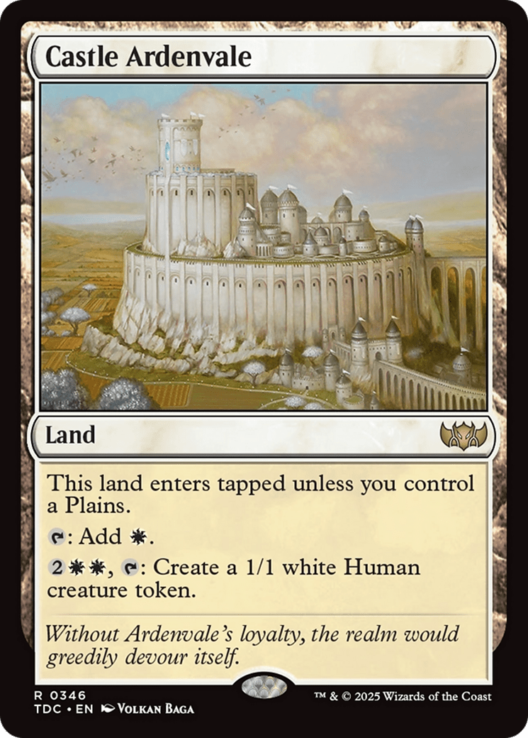 Castle Ardenvale (346) [Commander: Tarkir: Dragonstorm]