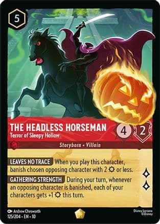 The Headless Horseman - Terror of Sleepy Hollow | Cold Foil (125/204) [Whispers in the Well]
