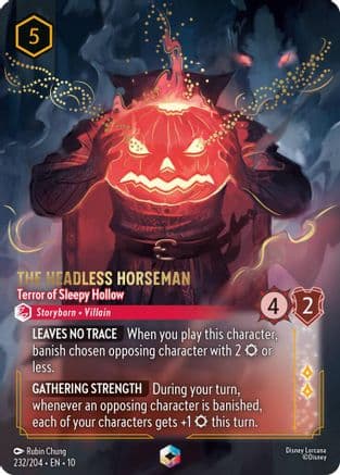 The Headless Horseman - Terror of Sleepy Hollow (Enchanted) | Holofoil (232/204) [Whispers in the Well]