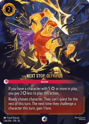 Next Stop, Olympus (Enchanted) | Holofoil (234/204) [Whispers in the Well]