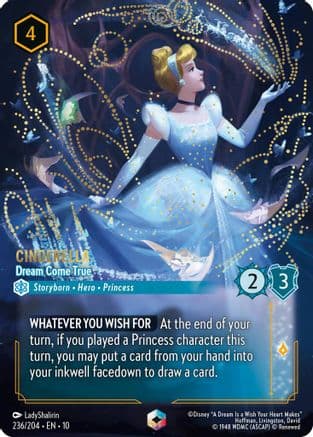 Cinderella - Dream Come True (Enchanted) | Holofoil (236/204) [Whispers in the Well]