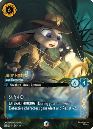 Judy Hopps - Lead Detective (Enchanted) | Holofoil (235/204) [Whispers in the Well]