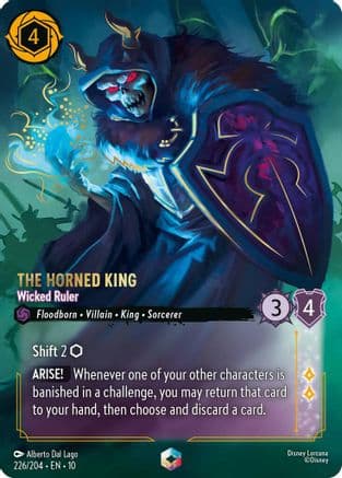 The Horned King - Wicked Ruler (Enchanted) | Holofoil (226/204) [Whispers in the Well]