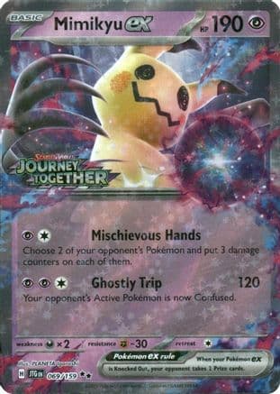 Mimikyu ex (Journey Together Stamped) 069- Miscellaneous Cards & Products Holofoil