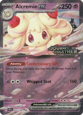 Alcremie ex (Journey Together Stamped) 075- Miscellaneous Cards & Products Holofoil