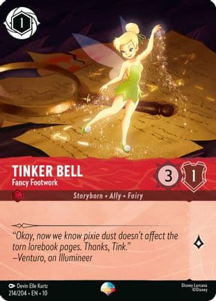 Tinker Bell - Fancy Footwork (Epic) | Holofoil (214/204) [Whispers in the Well]