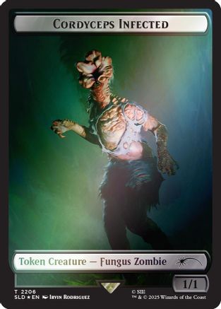 Cordyceps Infected Token (2206) (Rainbow Foil) |  Foil (2206) [Secret Lair Drop Series]