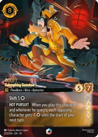 Goofy - Galumphing Gumshoe (Enchanted) | Holofoil (223/204) [Whispers in the Well]