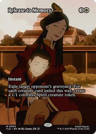 Release to Memory (Borderless) |  Foil (005) [Avatar: The Last Airbender: Eternal-Legal]