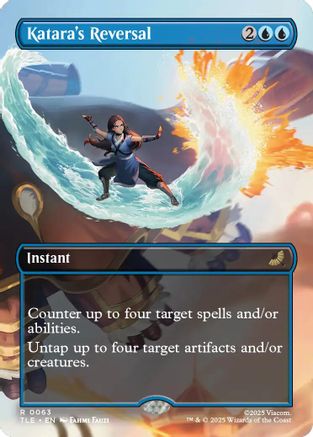 Katara's Reversal (Borderless) |  Foil (063) [Avatar: The Last Airbender: Eternal-Legal]
