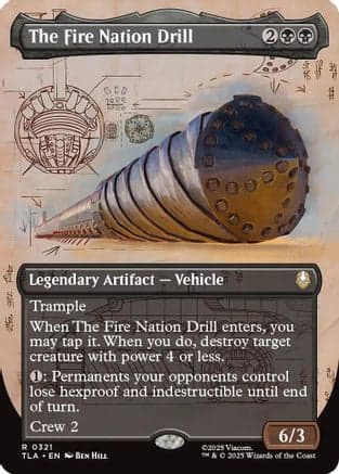 The Fire Nation Drill (Borderless) |  Foil (321) [Avatar: The Last Airbender]