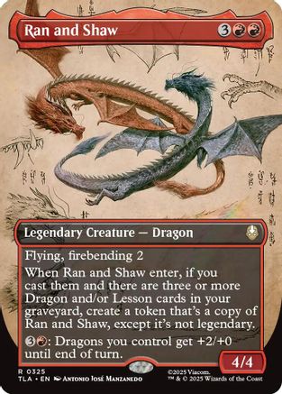 Ran and Shaw (Borderless) |  (325) [Avatar: The Last Airbender]