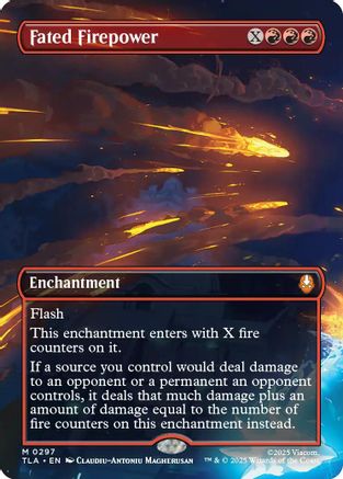 Fated Firepower (Borderless) |  Foil (297) [Avatar: The Last Airbender]