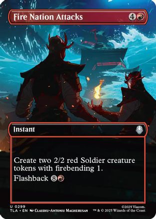 Fire Nation Attacks (Borderless) |  Foil (299) [Avatar: The Last Airbender]