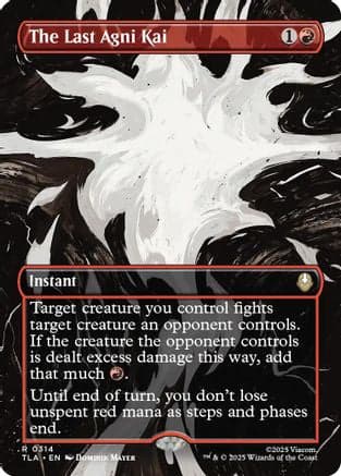 The Last Agni Kai (Borderless) |  Foil (314) [Avatar: The Last Airbender]
