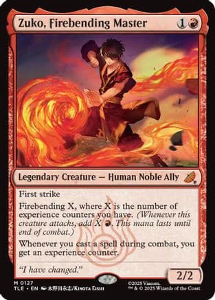 Zuko, Firebending Master |  Foil (127) [Avatar: The Last Airbender: Eternal-Legal]