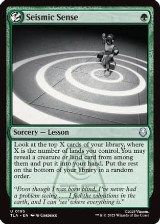 Seismic Sense |  Foil (195) [Avatar: The Last Airbender]