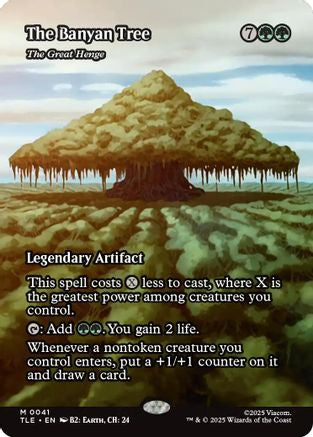 The Banyan Tree - The Great Henge (Borderless) |  Foil (041) [Avatar: The Last Airbender: Eternal-Legal]