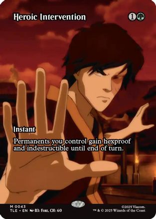 Heroic Intervention (Borderless) |  (043) [Avatar: The Last Airbender: Eternal-Legal]
