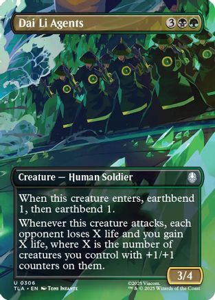 Dai Li Agents (Borderless) |  Foil (306) [Avatar: The Last Airbender]