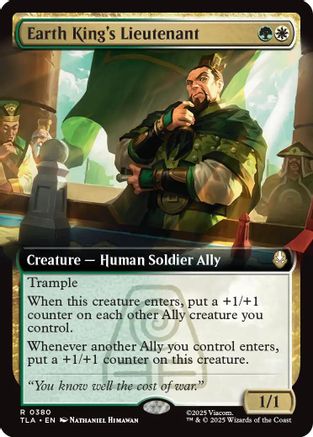Earth King's Lieutenant (Extended Art) |  Foil (217) [Avatar: The Last Airbender]