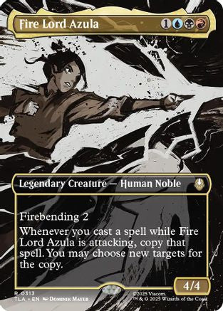 Fire Lord Azula (0313) (Borderless) |  Foil (313) [Avatar: The Last Airbender]