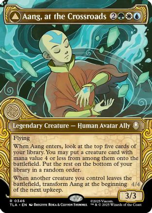 Aang, at the Crossroads (Showcase) |  Foil (346) [Avatar: The Last Airbender]