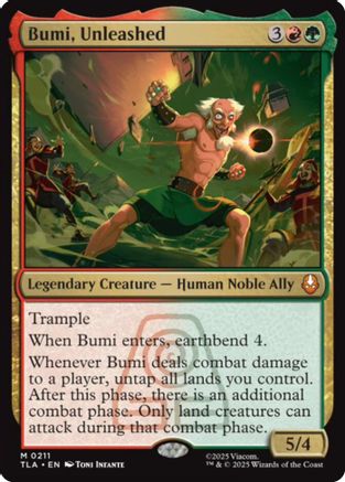 Bumi, Unleashed |  Foil (211) [Avatar: The Last Airbender]
