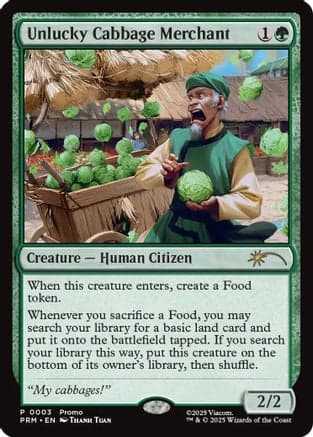 Unlucky Cabbage Merchant |  Foil (003) [Unique and Miscellaneous Promos]