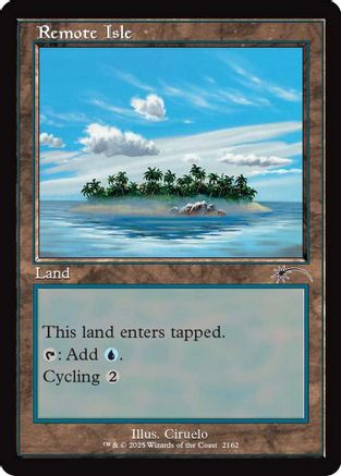 Remote Isle (Retro Frame) |  (2162) [Secret Lair Drop Series]