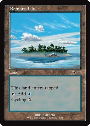 Remote Isle (Retro Frame) |  (2162) [Secret Lair Drop Series]