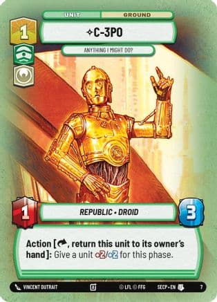 C-3PO - Anything I Might Do? |    [Secrets of Power  Weekly Play Promos]