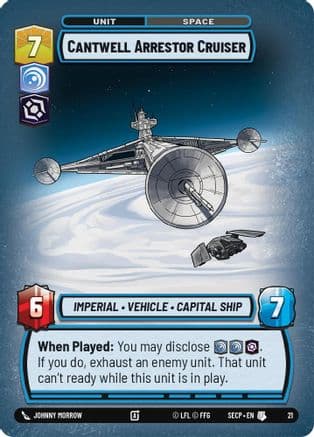 Cantwell Arrestor Cruiser (Foil) |    [Secrets of Power  Weekly Play Promos]