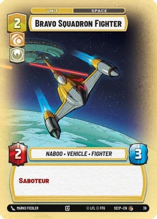 Bravo Squadron Fighter (Foil) |    [Secrets of Power  Weekly Play Promos]