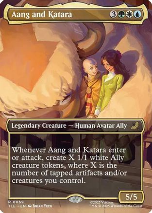 Aang and Katara (Borderless) |  (069) [Avatar: The Last Airbender: Eternal-Legal]