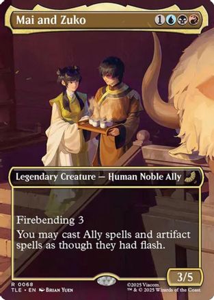 Mai and Zuko (Borderless) |  Foil (068) [Avatar: The Last Airbender: Eternal-Legal]
