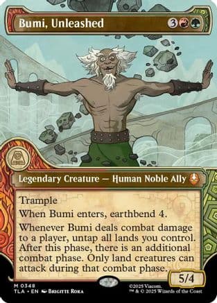 Bumi, Unleashed (Showcase) |  Foil (348) [Avatar: The Last Airbender]