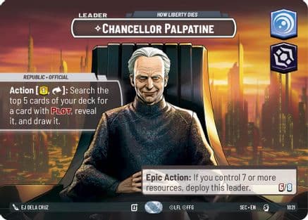 Chancellor Palpatine - How Liberty Dies (Showcase) | Foil (1021)  [Secrets of Power]