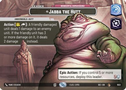 Jabba the Hutt - Wonderful Human Being (Showcase) | Foil (1022)  [Secrets of Power]