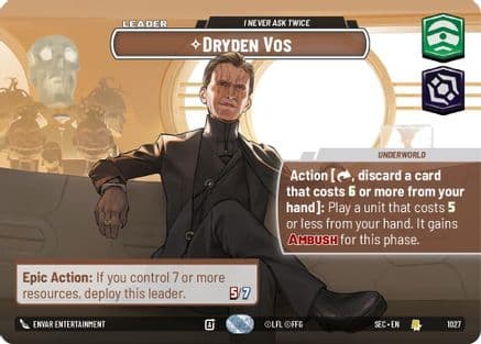 Dryden Vos - I Never Ask Twice (Showcase) | Foil (1027)  [Secrets of Power]