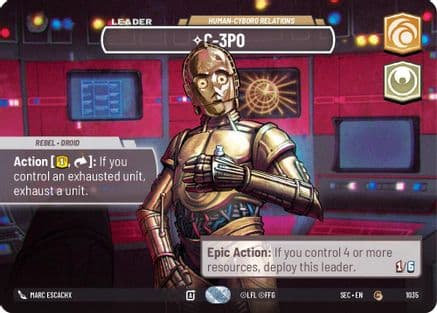 C-3PO - Human-Cyborg Relations (Showcase) | Foil (1035)  [Secrets of Power]