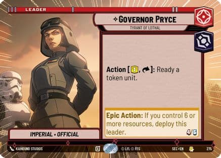 Governor Pryce - Tyrant of Lothal (Hyperspace) |  (275)  [Secrets of Power]