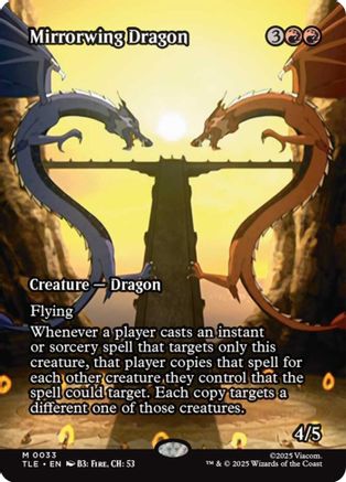 Mirrorwing Dragon (Borderless) |  Foil (033) [Avatar: The Last Airbender: Eternal-Legal]