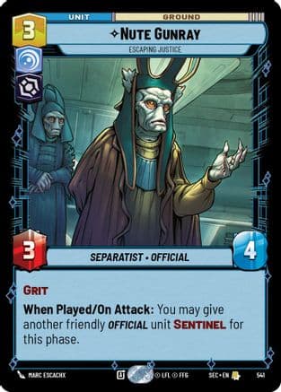 Nute Gunray - Escaping Justice (Foil) | Foil (541)  [Secrets of Power]