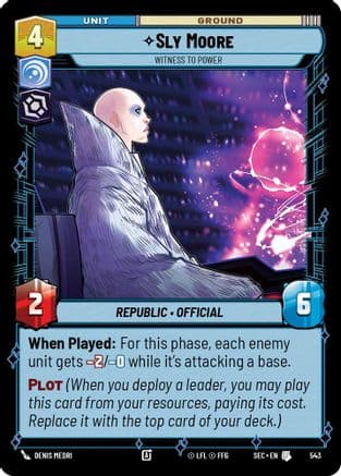 Sly Moore - Witness to Power (Foil) | Foil (543)  [Secrets of Power]