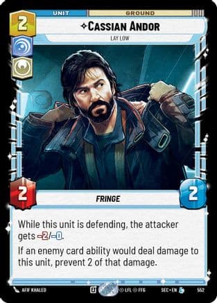 Cassian Andor - Lay Low (Foil) | Foil (552)  [Secrets of Power]