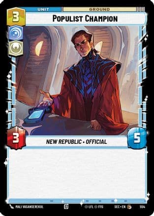 Populist Champion (Foil) | Foil (554)  [Secrets of Power]