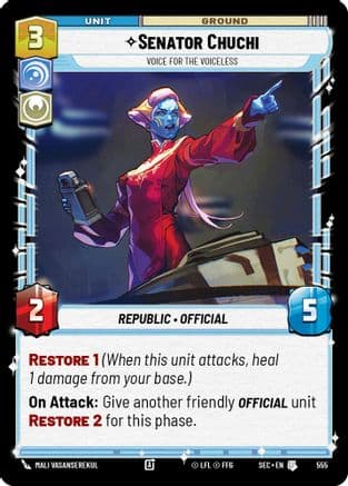 Senator Chuchi - Voice for the Voiceless (Foil) | Foil (555)  [Secrets of Power]